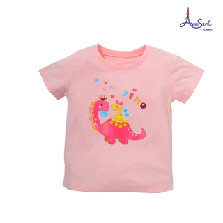 Amusant เสื้อยืดแขนสั้นลายน้องหมูเด้ง EH2K53,EH2N34