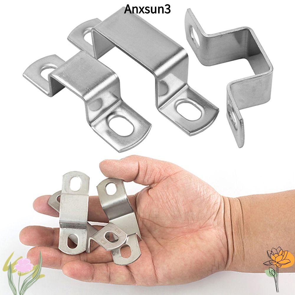 Anxsun3 แคลมป์ท่อ Horseback, ท่อประปากระชับ M-รูป U สี่เหลี่ยมผืนผ้าสแควร์โอห์มหลอดการ์ด, Thicken ยึ