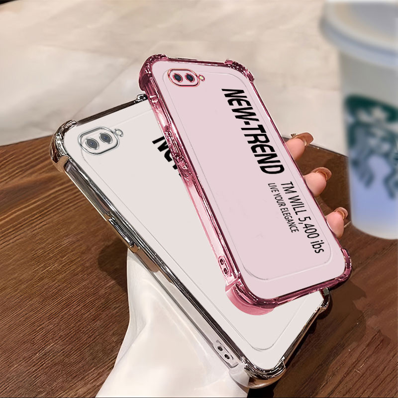 เคสสําหรับ OPPO A3S A12E A1K เคสโทรศัพท์ TPU พร้อมตัวอักษรภาษาอังกฤษ 2025 เปลือกนิ่มระดับไฮเอนด์และกันกระแทก - รูปที่ 2