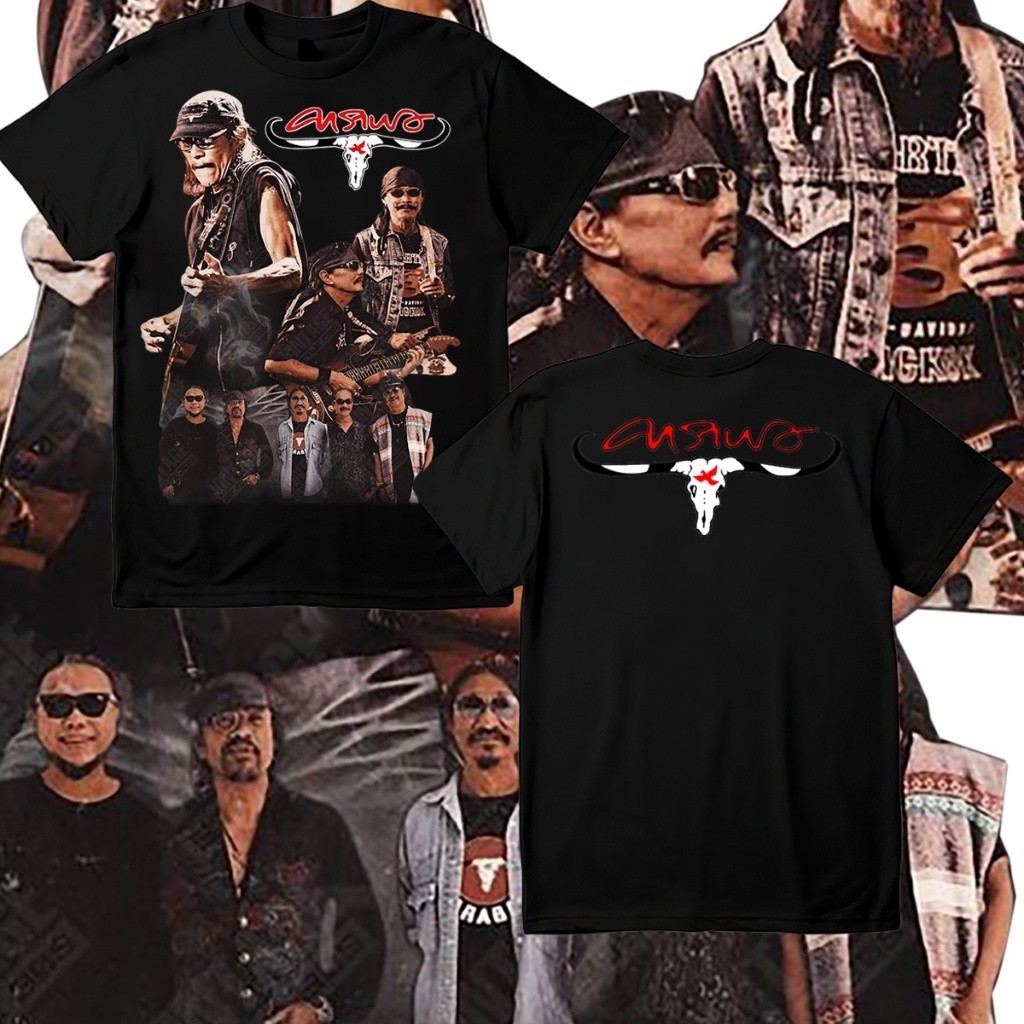เสื้อตํานาน คาราบาว ผ้าฝ้าย 100% เข็มขัดคาราบาว เสื้อยืด เสื้อยืดผ้าฝ้ายแขนสั้นผู้ชายคอกลม