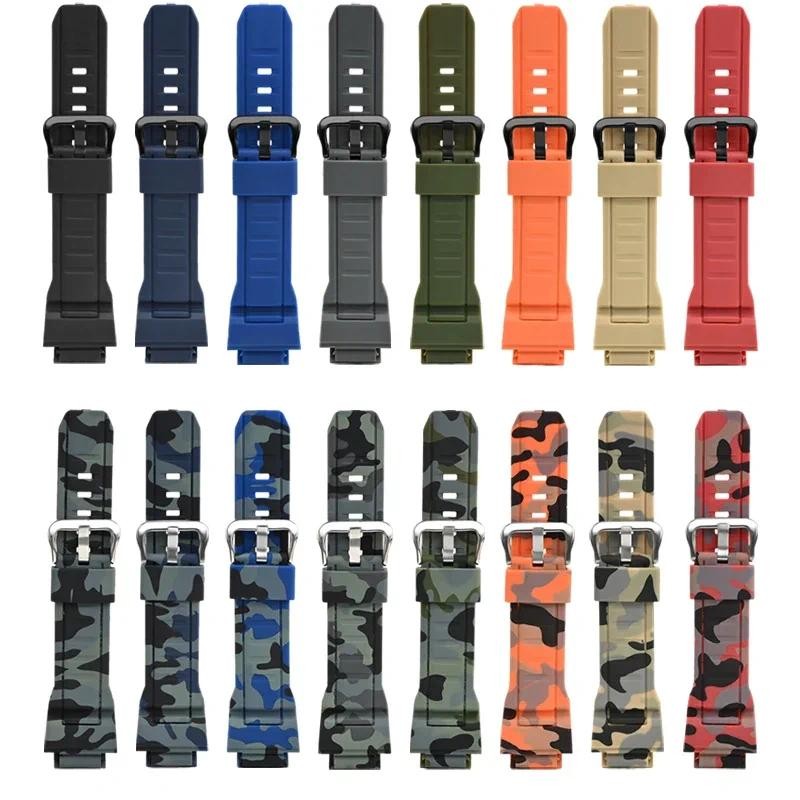 Tpu สายนาฬิกาสําหรับ CASIO G-SHOCK GW-9400 GW-9300 G-9300 Rangeman สายนาฬิกาสร้อยข้อมือกันน้ําผู้ชายกีฬา Wirstband Camouflage