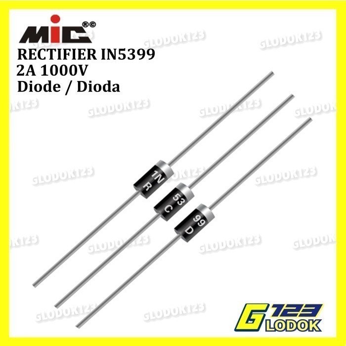 ไดโอดวงจรเรียงกระแส DIP MIC IN5399 1N5399 1N IN 5399 2A 1000V -100pcs
