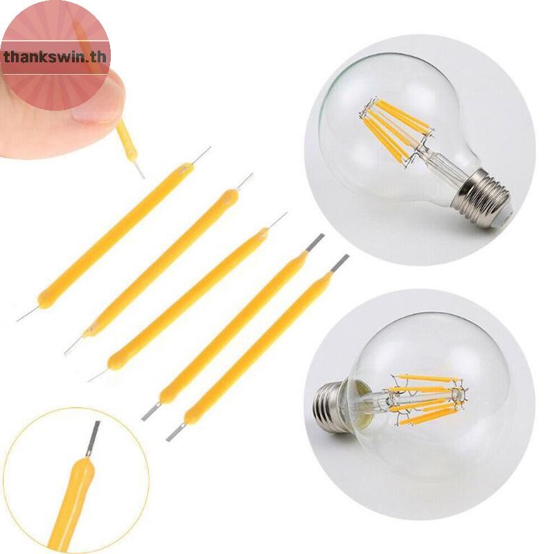 Thankswin 10 ชิ้น LED COB พลังงานแสงอาทิตย์ Filament Super Bright หลอดไฟแหล่งกําเนิดแสงเครื่องมือ
 ไทย