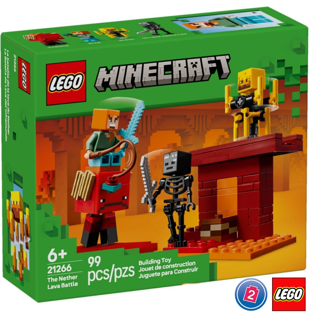 เลโก้ LEGO Minecraft 21266 The Nether Lava Battle