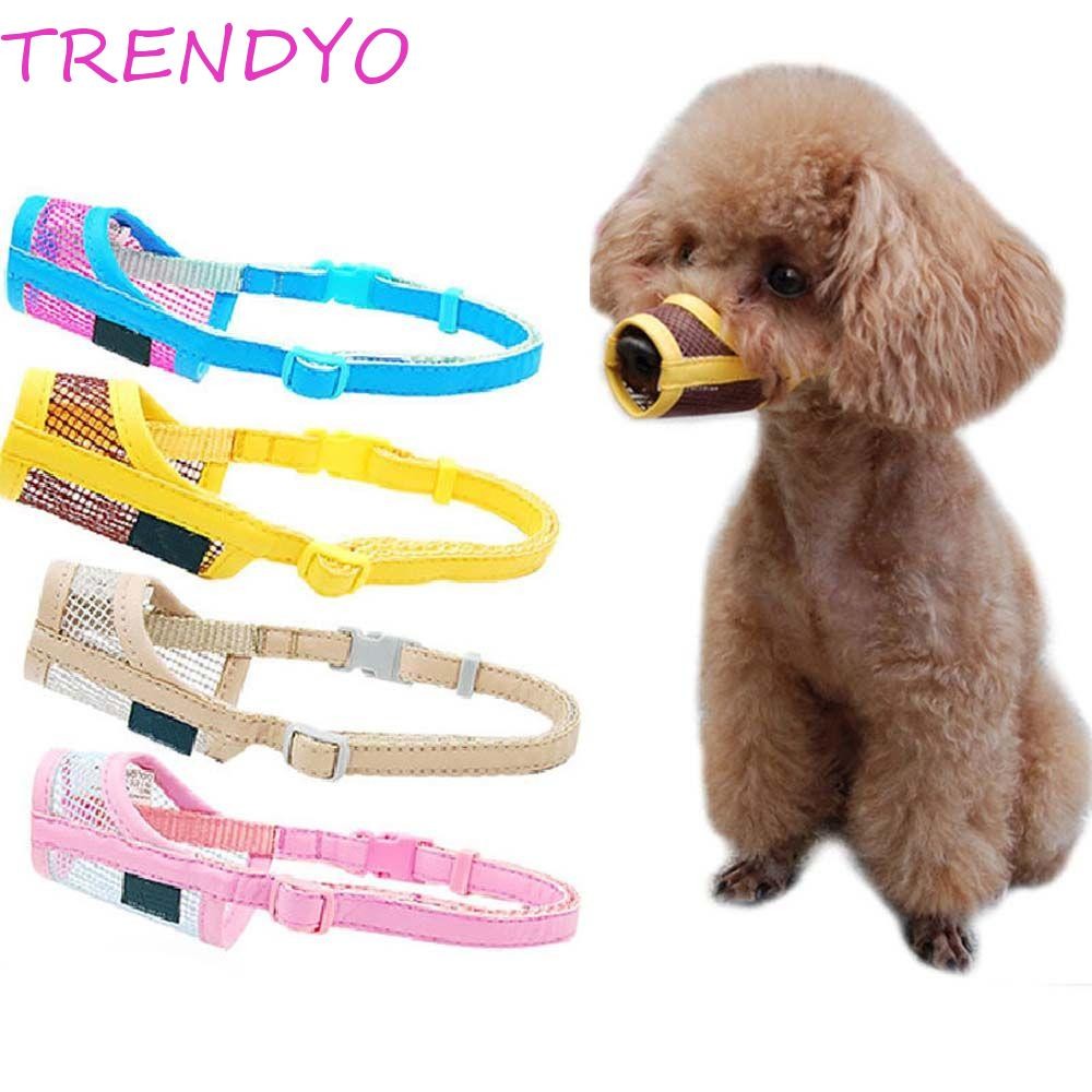 Trendyo ตะกร้อครอบปากสุนัข ตาข่าย Soft Anti Bite Bark Chewing Safety ผลิตภัณฑ์สัตว์เลี้ยงแบบปรับได้