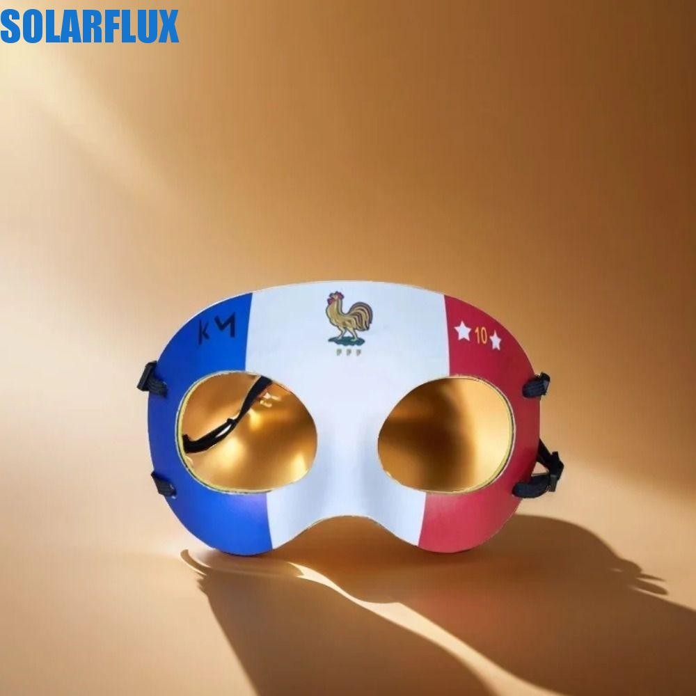 หน้ากาก SOLARFLUX Mbappe, หน้ากากไก่ป้องกันกีฬาฝรั่งเศส, หน้ากากผู้ชายคอสเพลย์รุ่นเดียวกันฟุตบอลดาว 