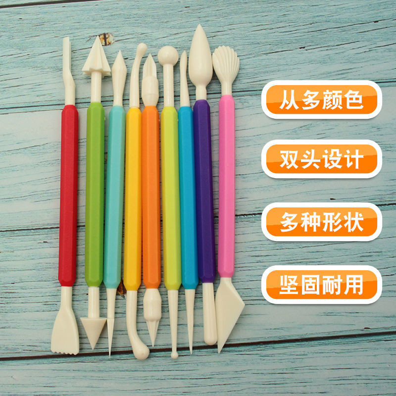 F Ondant ดอกไม้การสร้างแบบจําลองเครื่องมือมีดแกะสลักชุดเครื่องมือพลาสติกเบเกอรี่ DIY Creative ทํา Ga