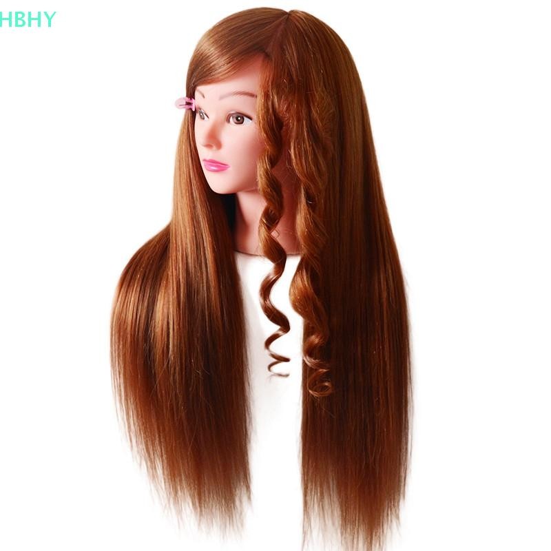 HB Manequin Human Hair Barber Practice ทรงผมช่างทําผมตุ๊กตา HY - รูปที่ 6