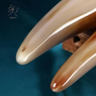 [maybeauty] 1PC ธรรมชาติ Buffalo Horn ความเครียด Guasha นวดเครื่องมือฝังเข็ม SPA Gua Sha นวดขูด Board {TH}