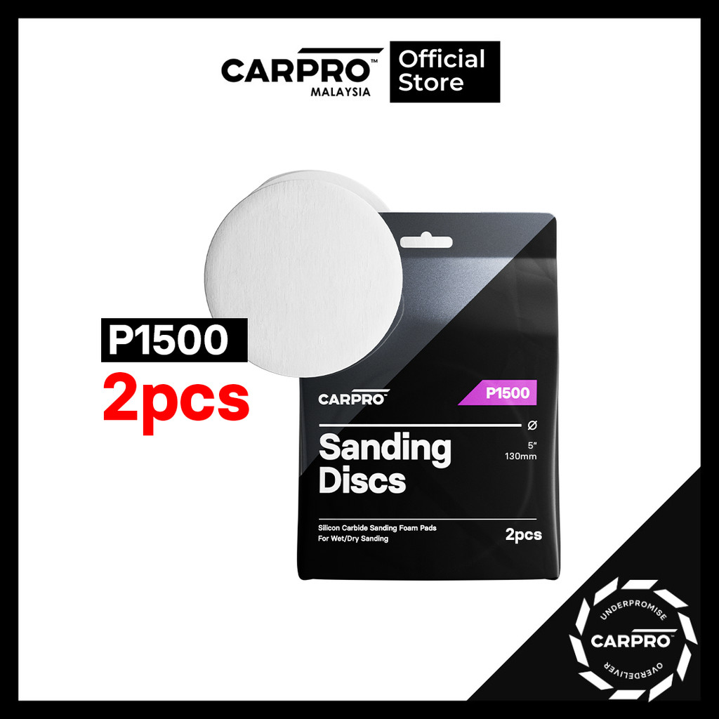 แผ่นขัด CARPRO 5" P1500 - แผ่นโฟมขัดซิลิคอนคาร์ไบด์สําหรับขัดเปียก / แห้ง