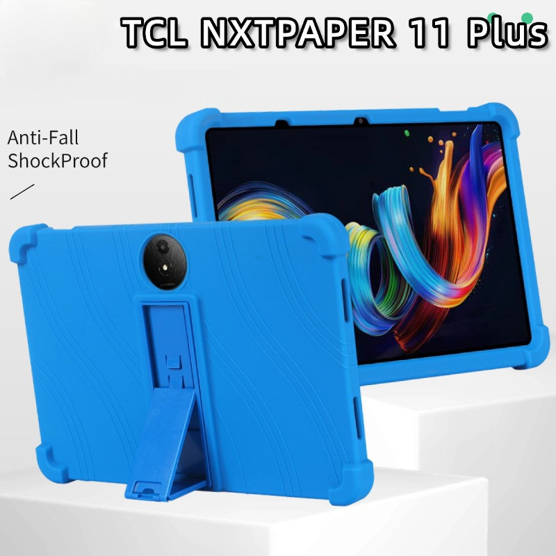 ฝาครอบซิลิโคนอ่อนนุ่มสําหรับ TCL NXTPAPER 11 Plus เคสป้องกันแบบแบนขนาด 11.5 นิ้วสําหรับเด็กฝาครอบป้อ