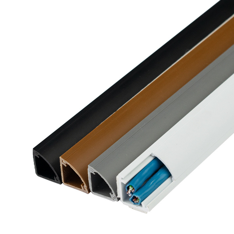 รางสายไฟมุมห้อง PVC รูปสามเหลี่ยม ติดมุมผนัง เรียบร้อยเนียนผนัง เก็บสายไฟเกะกะ ติดตั้งง่าย ไม่ต้องเจาะ