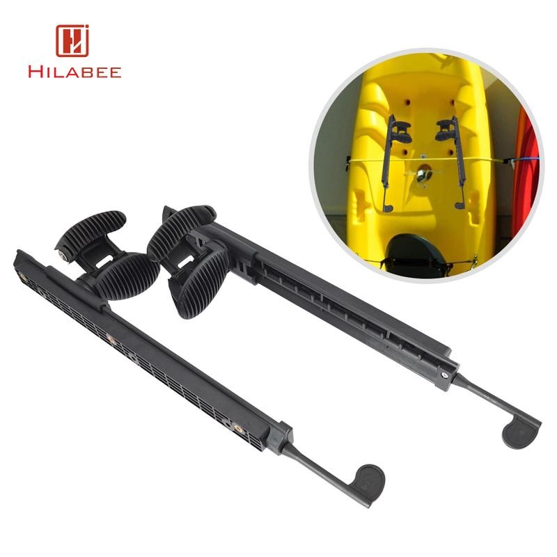 HILABEE 2x Kayak Footbrace Pedals หมุดเท้าเท้าเท้า Rudder Control Marine อุปกรณ์เสริม