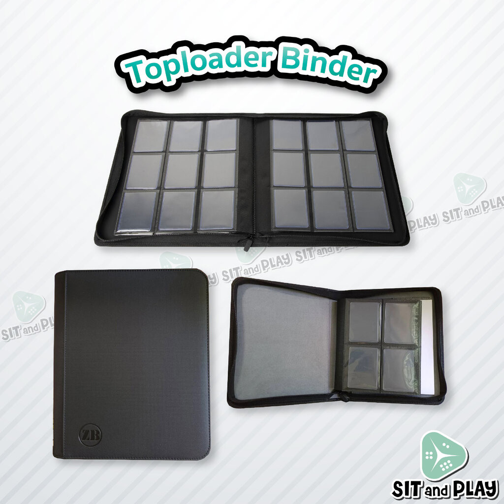 Toploader Zip Binder แฟ้ม อัลบั้ม ใส่การ์ด มีซิป สำหรับใส่กรอบ Toploader หรือ Sideloader