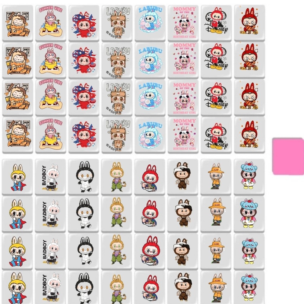 Labubu Mahjong Mahjong Mahjong Consumer Fun เกมกระดานการศึกษาสําหรับผู้ปกครองและเด็กเกมแบบโต้ตอบ Lab