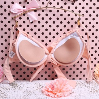 แผ่นรองฟองน้ําซิลิโคน ฟองน้ําเสริมหน้าอก แผ่นรองบราบิกินี่ ส…