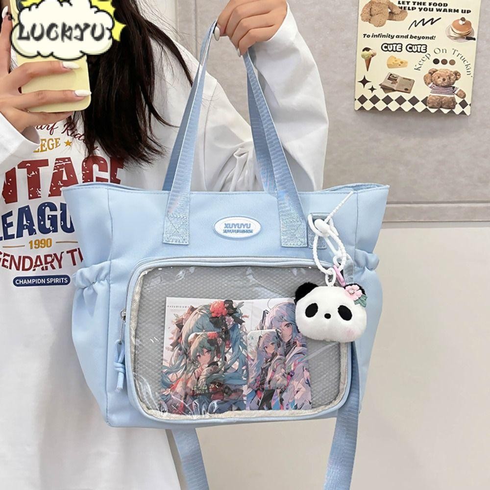 Luckyu Kawaii Itabag, กระเป๋าตุ๊กตากระเป๋าใส JK, กระเป๋าถือ PVC