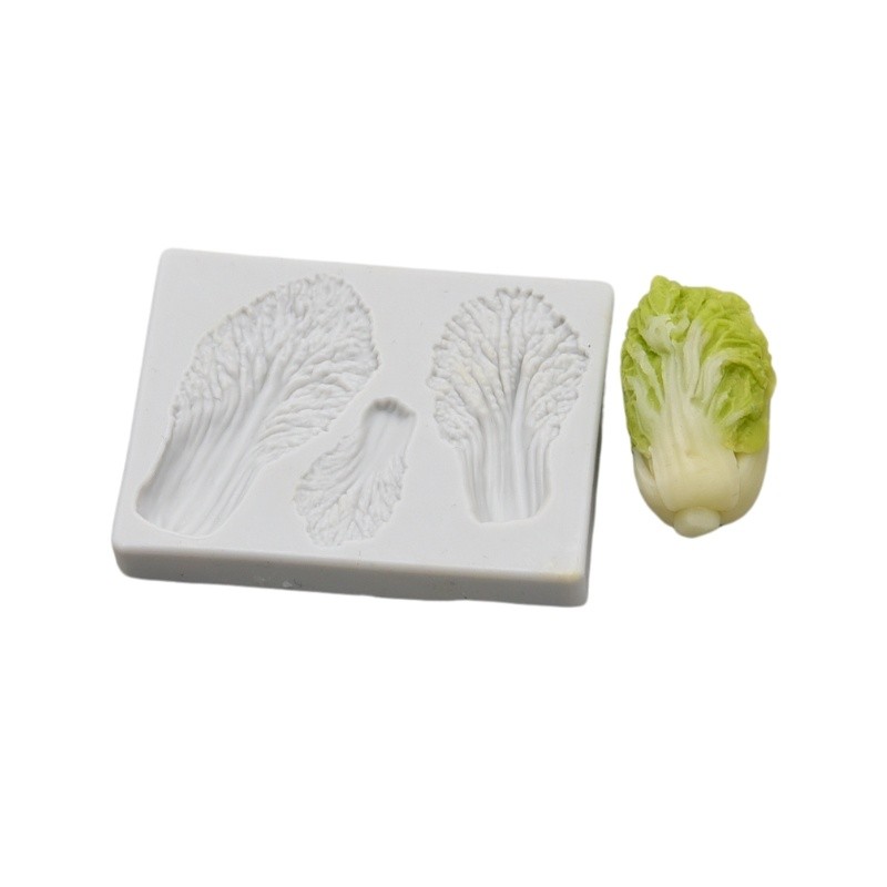 อัลตร้าเบาดินจำลองไมโคร DIY เรซิ่นดินกะหล่ำปลีซิลิโคนแม่พิมพ์ผักซิลิโคนแม่พิมพ์ - รูปที่ 4