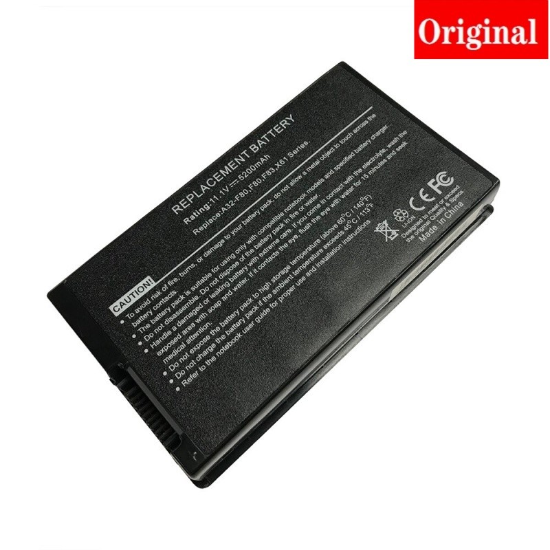 ✿แบตเตอรี่แล็ปท็อป F80สำหรับ Asus F8 F80H F81 F83 X61s N81 X61 X61W x85c N80 X82 X83 X85