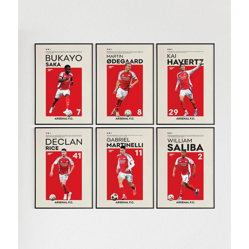 Arsenal Poster พิมพ์ผ้าใบ Arsenal Football plater Wall Art