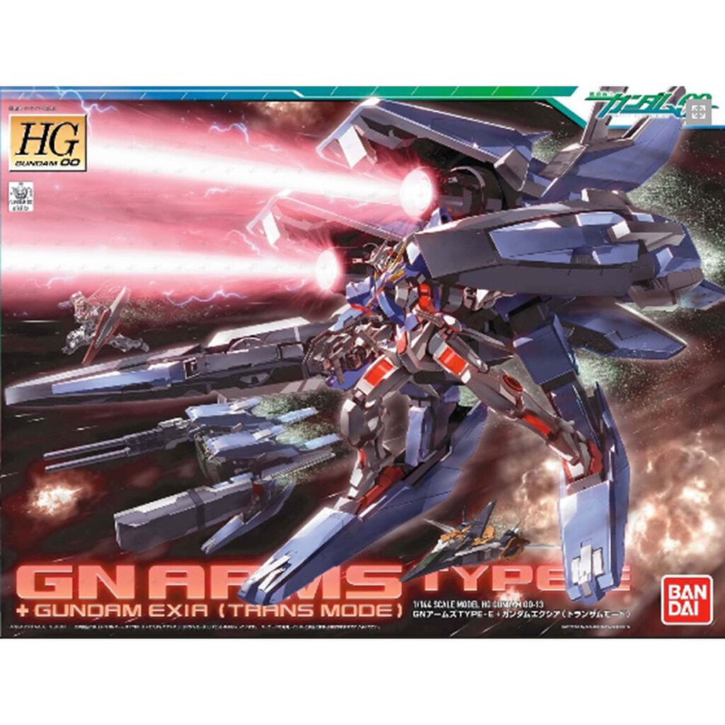 HG BANDAI GN-ARMS TYPE E + Gundam Exia Trans-am Mode