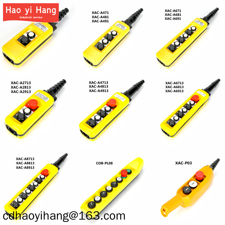 Xac-a271/071/671/871 3 ขับรถรีโมทคอนโทรลเครนจับเครนปุ่มควบคุมสวิตช์