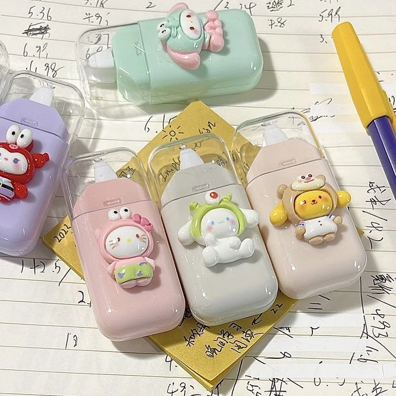 เทปลบคำผิด ลิควิดแบบแห้ง อุปกรณ์การเรียน ลายการ์ตูนน่ารัก พร้อมส่ง