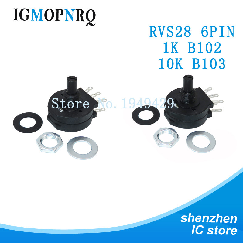 5 PCS RVS28P-B102 B103 เครื่องเชื่อมไฟฟ้า potentiometer 2W 1K 10K เครื่องเชื่อมอะไหล่ RVS28 B102 B10