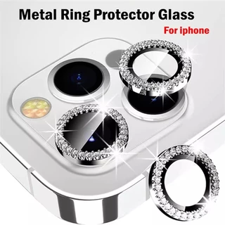 Bling Glitter เพชรกล้องเลนส์ป้องกันกรณีสําหรับ iPhone 17 16 15 14 13 11 Pro Max Plus Sreen Protectors ฟิล์มสําหรับ iPhone 16 Pro