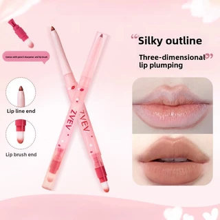 Dudu lip liner ละเอียดอ่อนและเนียนหมดรูปร่างริมฝีปากมาพร้อมกับแปรงลิปกบเหลาดินสอลิปไลเนอร์ลิปสติก