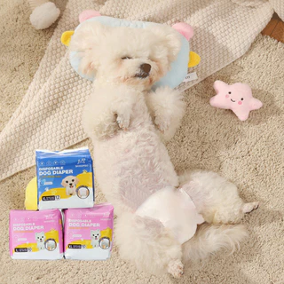 BHQ พร้อมจัดส่ง ผ้าอ้อมสัตว์เลี้ยง ผ้าอ้อมสุนัข ผ้าอนามัยสําหรับสุนัข ผ้าอ้อมสุนัขตัวผู้นุ่มสบาย และแมว XS-XL ซีรีส์