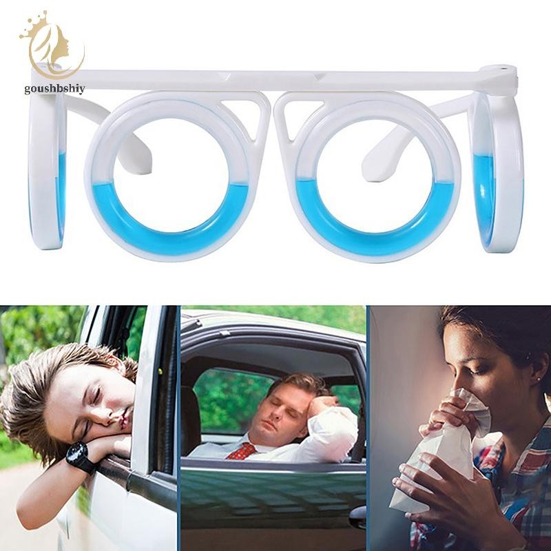 [GOY] 1 ชิ้น Anti-Motion Sickness Liquid แว่นตาแบบพกพาเลนส์ขับรถ Sickness Goggles Anti-Sickness แว่นตาสําหรับเด็กผู้ใหญ่ TH