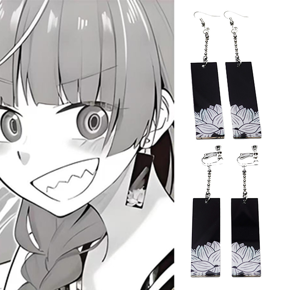อะนิเมะ Bocchi The Rock ต่างหู Kikuri Hiroi Sick Hack หูคลิปอะคริลิคจี้ Man ผู้หญิงแฟชั่นฮาโลวีนคอสเพลย์อุปกรณ์เสริมของขวัญ
