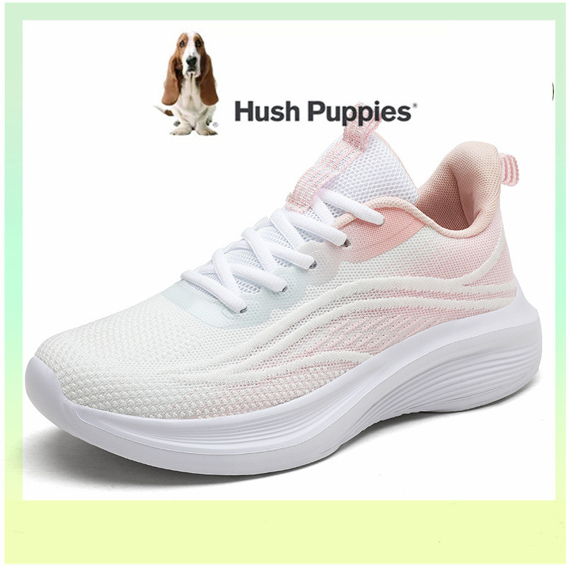 HUSH PUPPIES Hush Puppys รองเท้าผู้หญิงรองเท้าแบนผู้หญิงเกาหลี Hush Puppy รองเท้าผู้หญิงกีฬารองเท้าผ