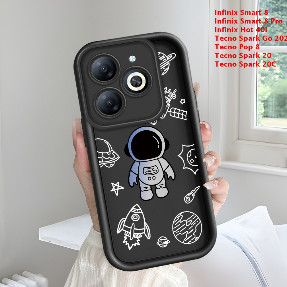 Infinix Smart 8 Hot 40i Tecno Spark 20 20C Pop Pro Go HD Plus 2024 เคส Flower เคสอินฟินิกซ์ เคสโทรศัพท์ TY T31193