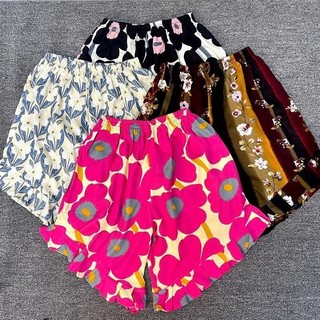 Promo Paket 6pcs celana pendek wanita hommy rayon premium jumbo short pants
