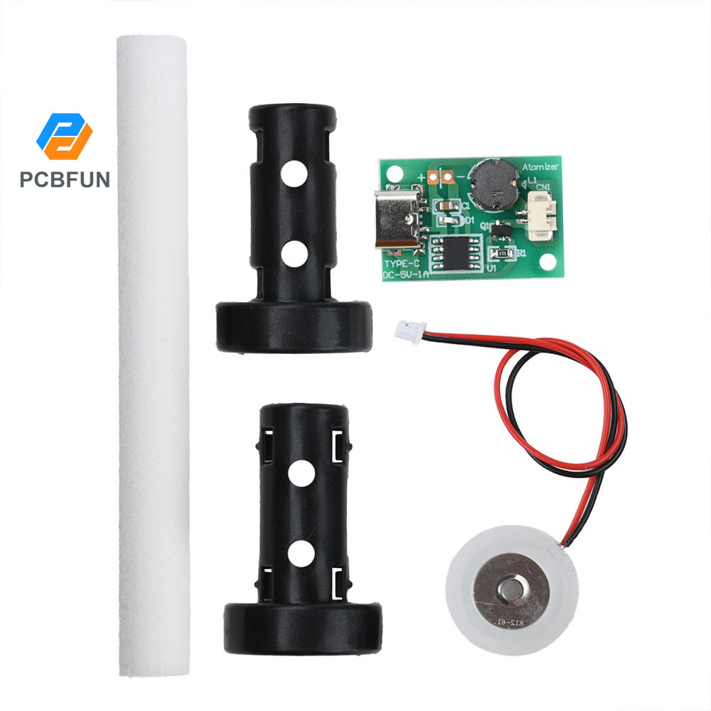 Pcbfun 1/3/5PCS สเปรย์เดี่ยว Humidifier Mist โมดูล Energized Mist Air Plant Humidifier Mist Driver Board Type-C DC 5V 1.5-2W