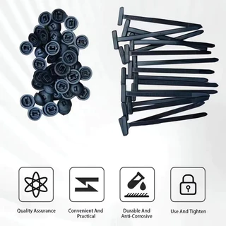 10/20/50/100 ชิ้นไนลอน Universal Cable Tie Buckle Heavy Duty Self-Locking ไนลอน Zip Ties ผู้ถืออเนกประสงค์พลาสติกสายผูกเครื่องมือรถทุกวันซ่อม Home