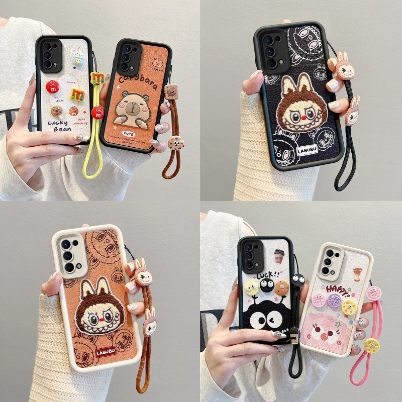 เคส oppo k7x เคส realme 7 5g realme q2 narzo 30 pro case TPU ซิลิโคนป้องกันการหล่นรูปแบบหนังการ์ตูนน่ารักเคสโทรศัพท์ bbpw