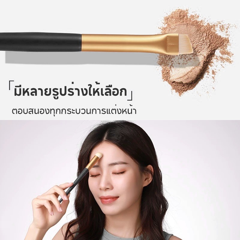 เซ็ตแปรงแต่งหน้า 20 ชิ้น แปรงไฮไลท์แปรงอายแชโดว์แปรงปัดแก้ม ขนแปรงนุ่มพิเศษ หนาแน่นและกะทัดรัด - รูปที่ 3