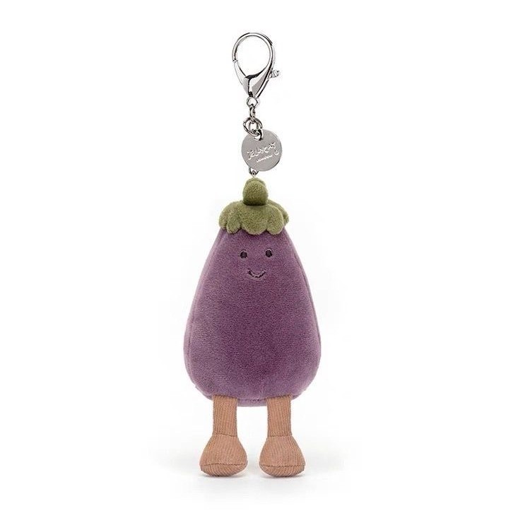 [South Style & Chio2nd] UK jK Bag Jewelry Lively Eggplant Bag Jewelry ของเล่นตุ๊กตาพวงกุญแจตุ๊กตาน่า