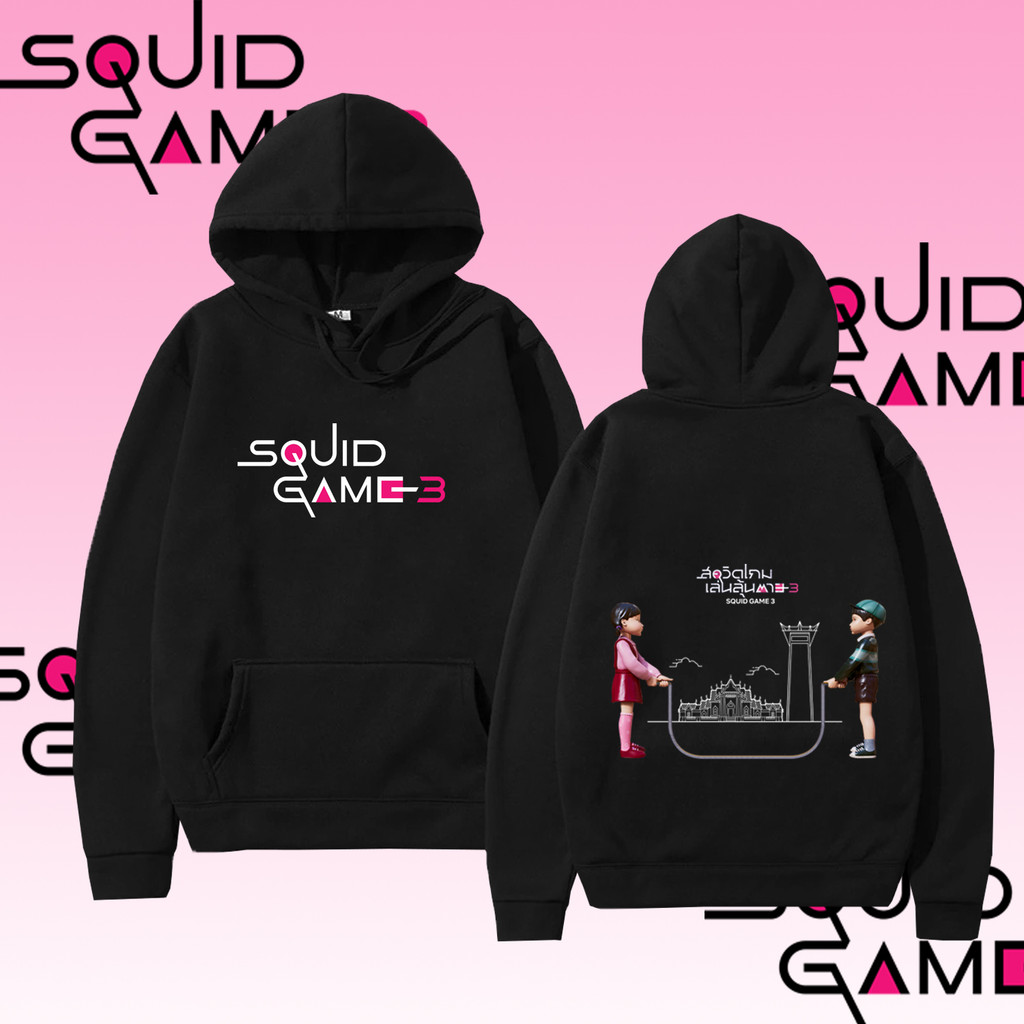 2025 Squid Game 3 และผู้หญิง เสื้อฮู้ดธีมเกม Squid Game ซีรีย์ทีวียอดนิยมสำหรับผู้ชายและผู้หญิง