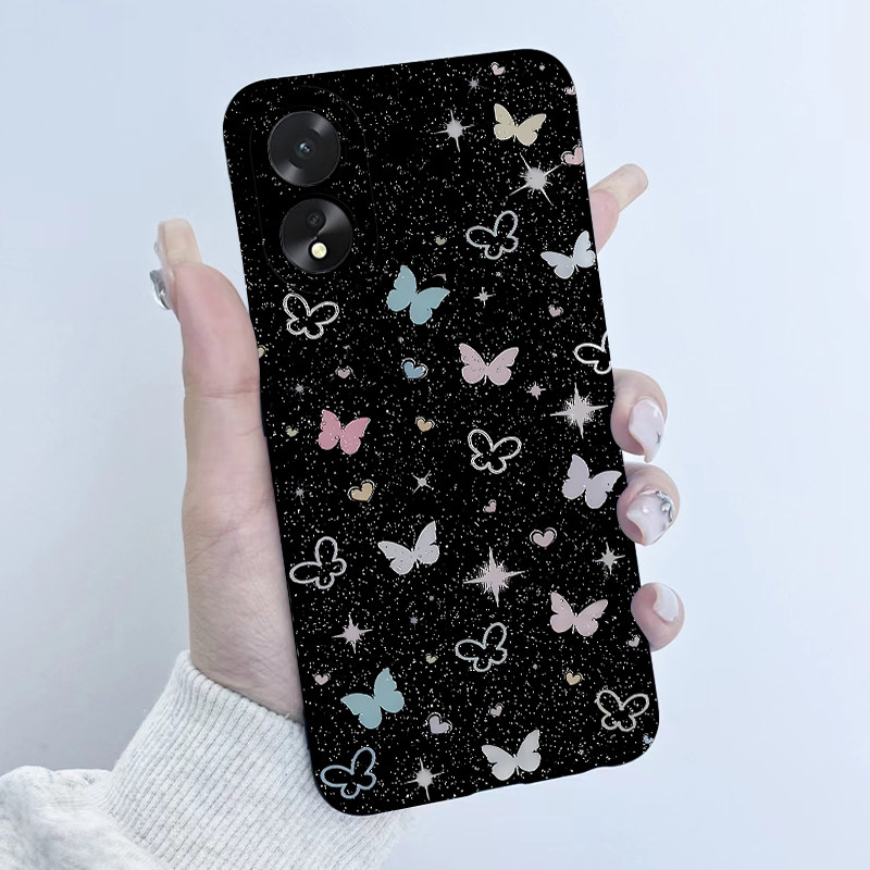 สําหรับ OPPO A38 4G CPH2579 กรณีน่ารักการ์ตูน Panda ดอกไม้รูปแบบ Candy สีซิลิโคนนุ่มโทรศัพท์ปกหลังสําหรับ OPPO A18 CPH2591 ปลอก ราคา ถูกที่สุด ดีลบีเคเค แกลเลอรีภาพที่ 4