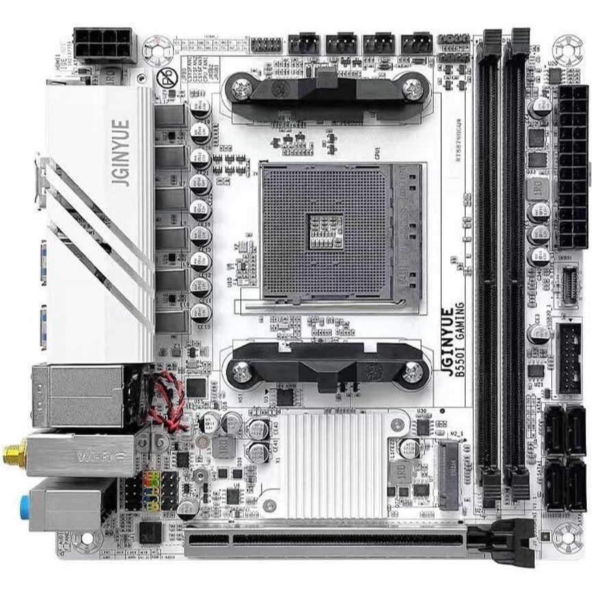 (มือสอง)เมนบอร์ด B550 AM4 Mini ITX ใหม่รองรับโปรเซสเซอร์ Ryzen R5 Series 4000/5000 DDR4 RAM PCI-E 4.