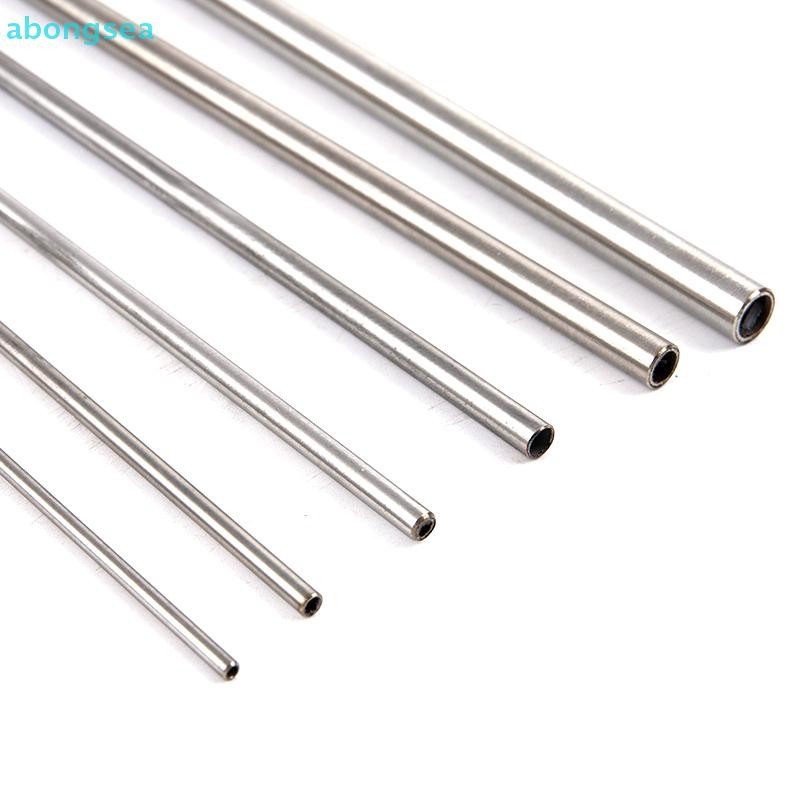 Abongsea Silver Round 304 สแตนเลส Capillary Tube ท่อ 250 มม. หลอดวงกลมกลวง Nice