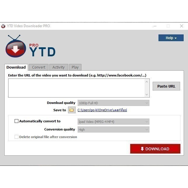 YTD Video Downloader Pro 2023 โปรแกรมโหลด Youtube [ตัวเต็ม][ถาวร] ส่งฟรี 🔥
