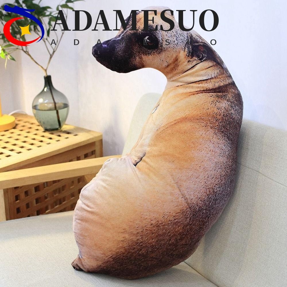 Adamesuo เหมือนจริงสัตว์โยนหมอน, หรูหรา 3D หมอนสุนัข, ของเล่นเบาะนุ่มสร้างสรรค์สํานักงาน