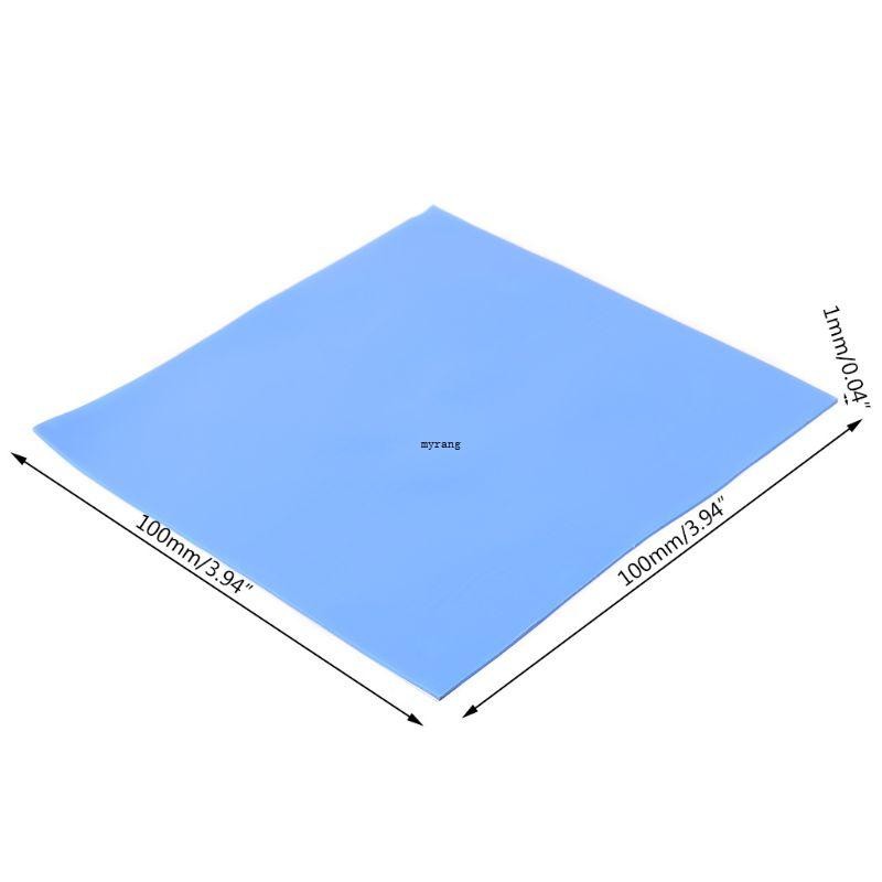 Mg 100x100x1 มม.ซิลิโคนนุ่มแผ่นนําความร้อนฮีทซิงค์สําหรับ SSD CPU GPU LED