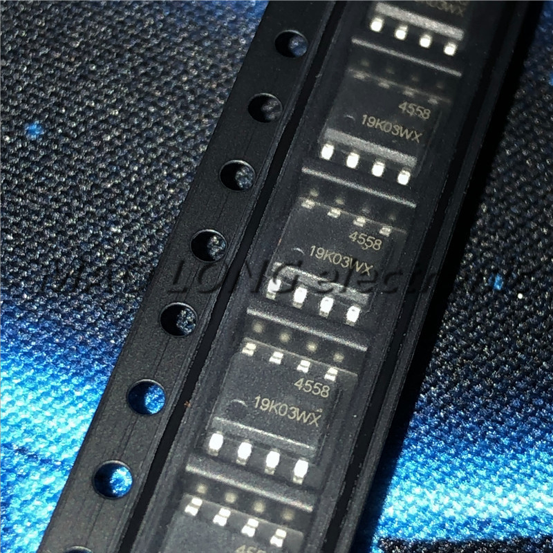 20 ชิ้น/ล็อต JRC4558D SOP8 NJM4558D SOP 4558 SMD 4558D JRC44558 NJM4558 ในสต็อกใหม่ dual การทํางานเค