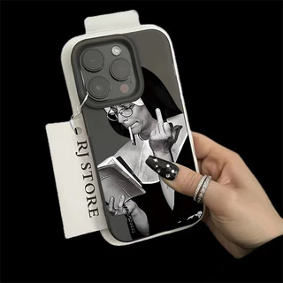ฝาครอบโทรศัพท์นุ่ม กันกระแทก For iPhone11 13 15 12 14 16ProMax 7 8Plus X XR XS Max ชังการกระทำ